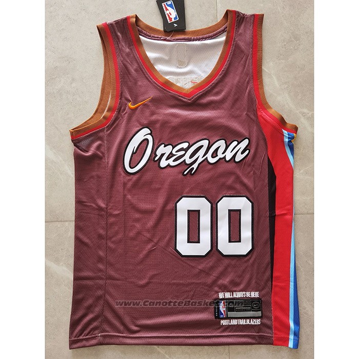 Maglia Portland Trail Blazers Carmelo Anthony #00 Citta 2020-21 Marrone